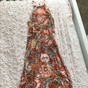 Ann Taylor loft tropical maxi dress
